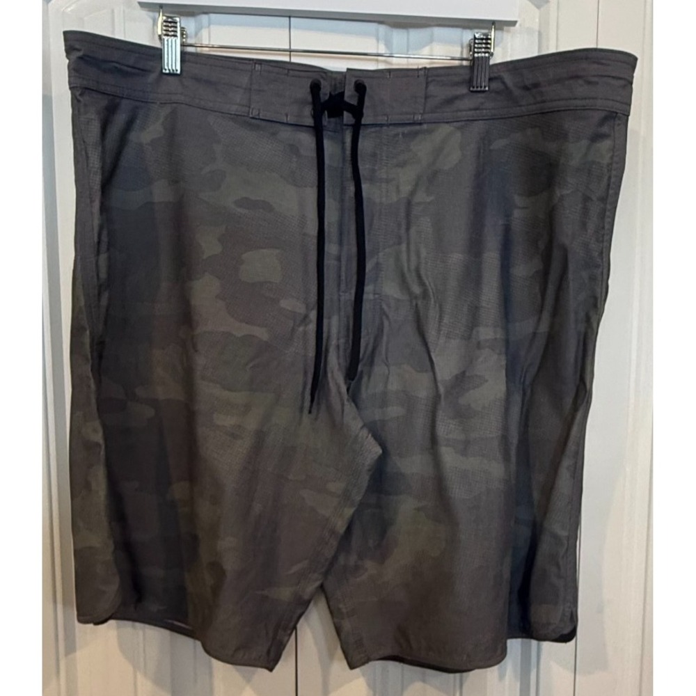 O'Rageous Men's XL Gray Camo Board Shorts Swim Trunks NWT 21x11